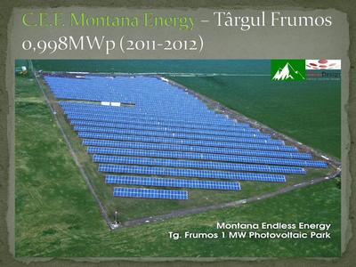 Proiectare si executie: Racordare C.E.F. Montana Endless Energy - Pi=0,998 MWpi